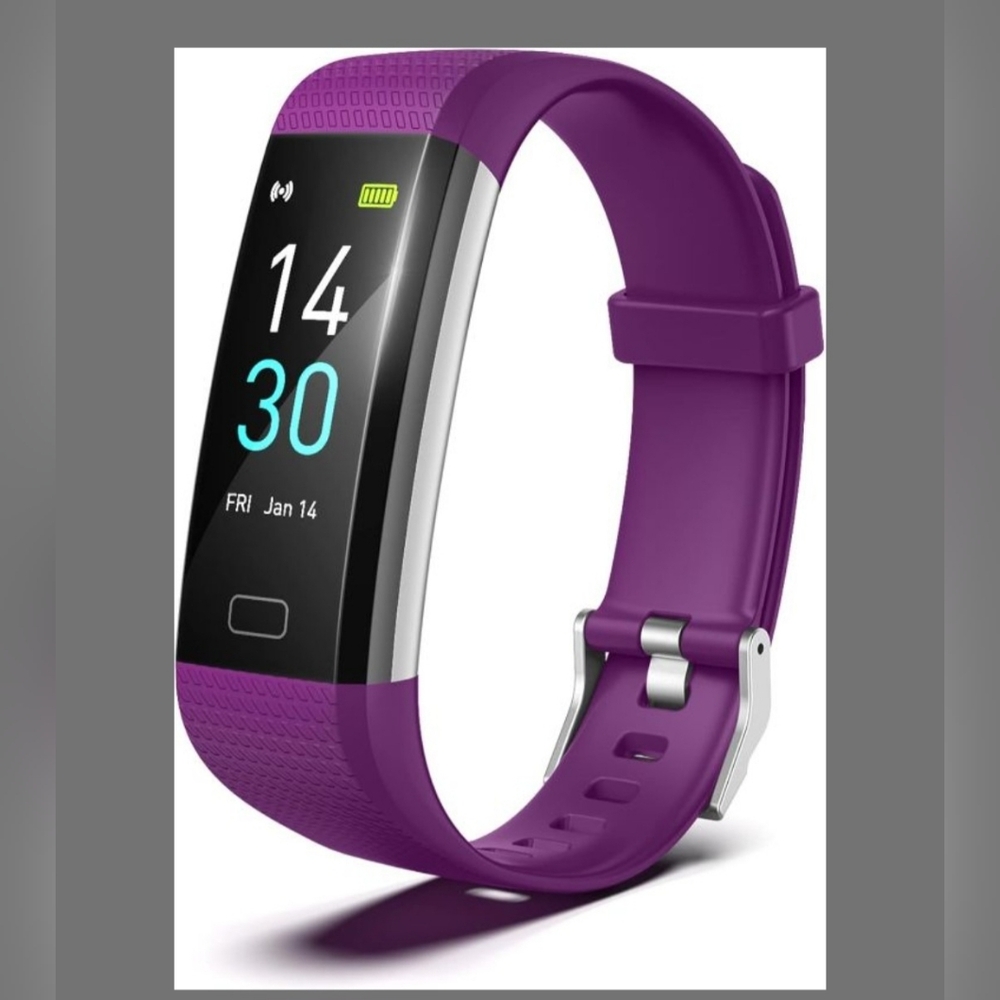 Purple Fitness Tracker Smartwatch